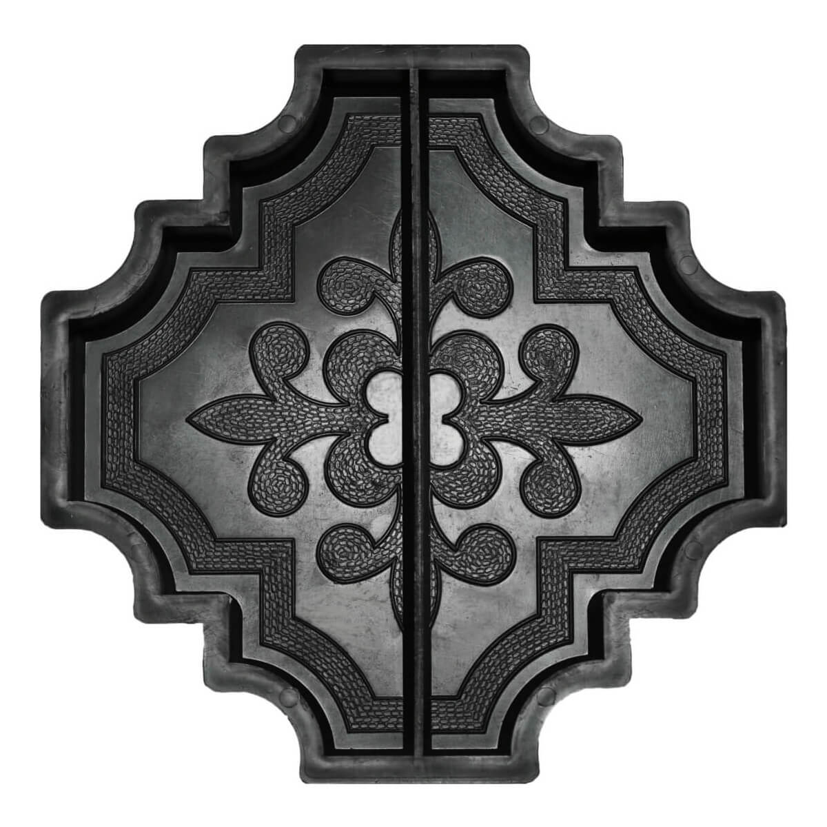 Форми для тротуарної плитки h45 Лілія велика половинки, Верес-2007