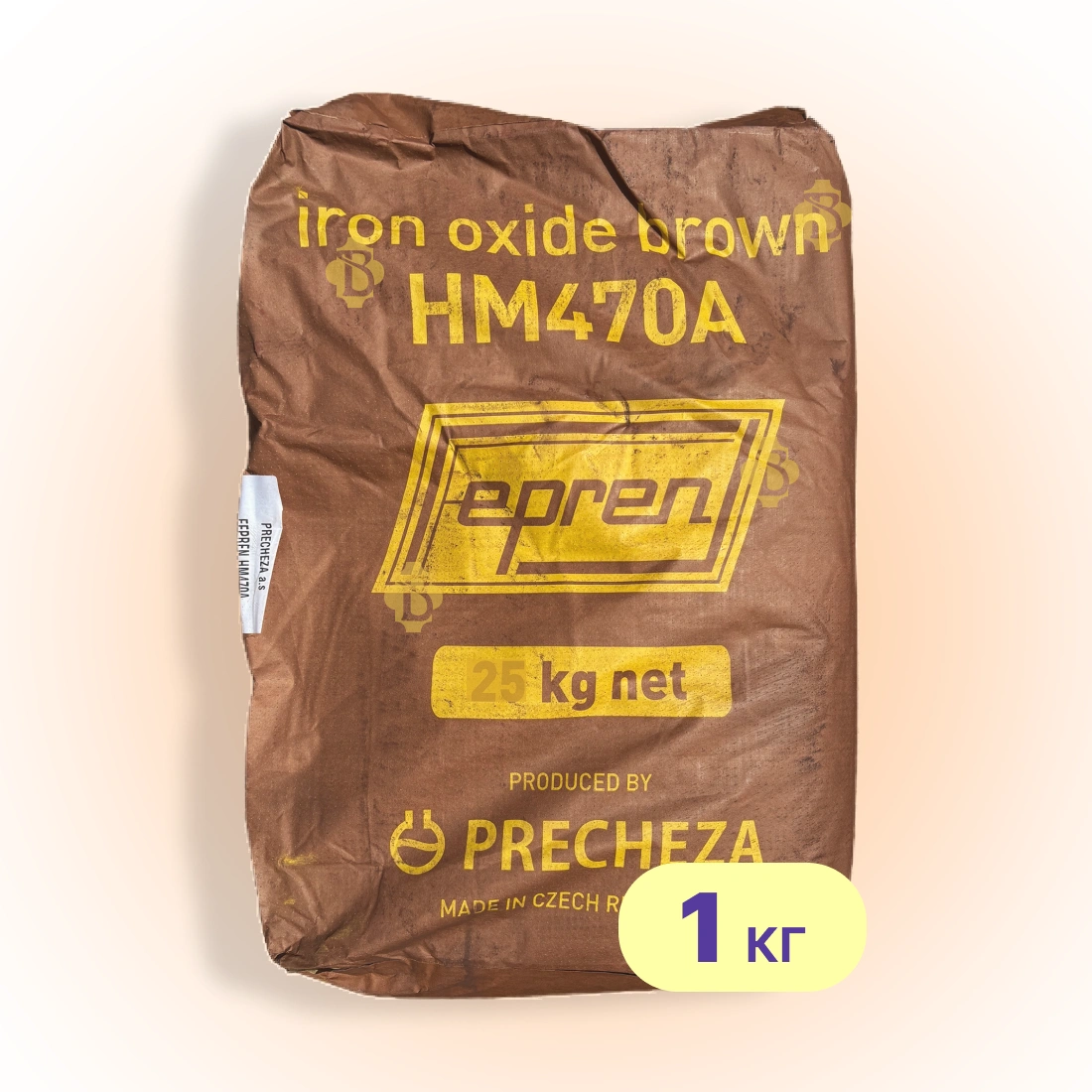 Пігмент для бетону 1 кг, тротуарної плитки коричневий НМ-470А Precheza