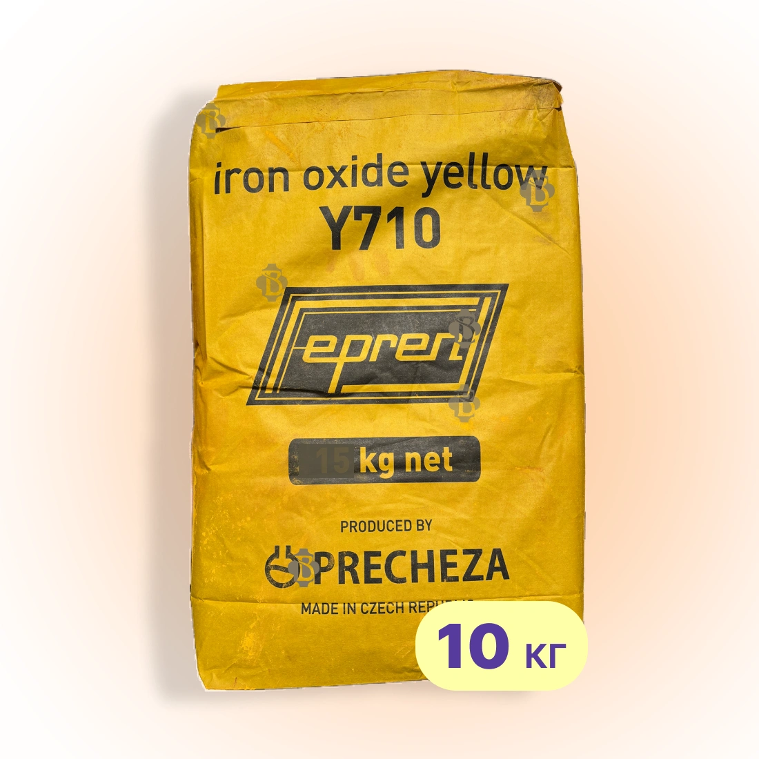 Пігмент для бетону 10 кг, тротуарної плитки жовтий Y-710 Precheza