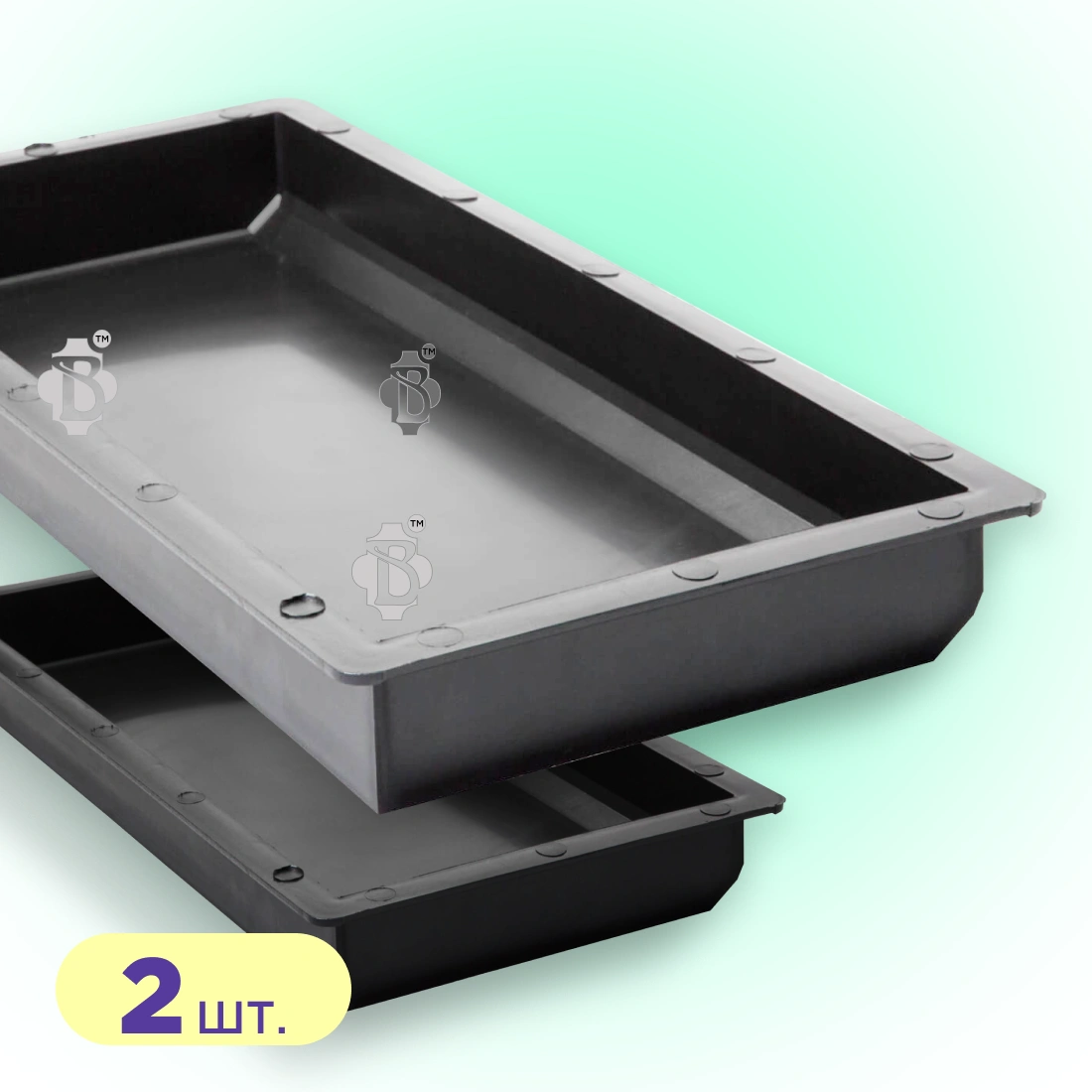 Форма для Бордюру 2шт 500x210x45 для тротуарної плитки, Верес-2007