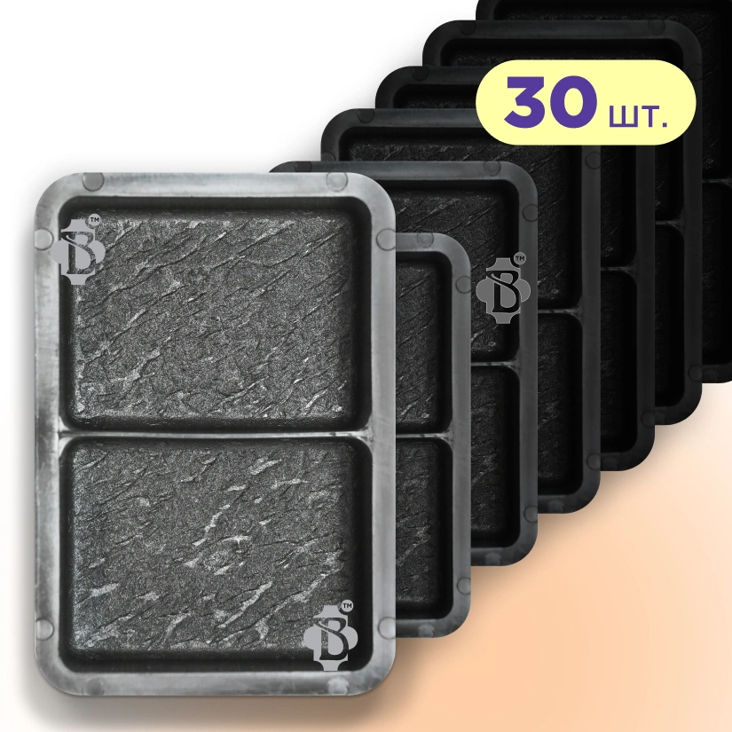 Форми h60 для тротуарної плитки 30шт Брук/Старе місто,половинка, Верес-2007