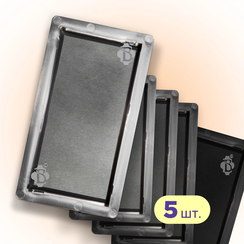 Форми h60 для тротуарної плитки Цегла гладка 5шт, Верес-2007