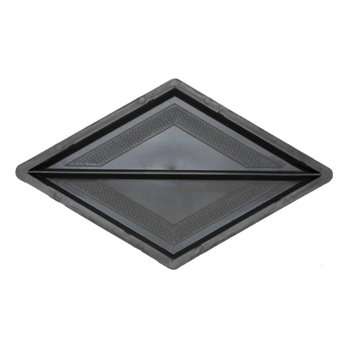 Форми для тротуарної плитки h45 Ромб великий мозаїка половинки поздовжні, Верес-2007