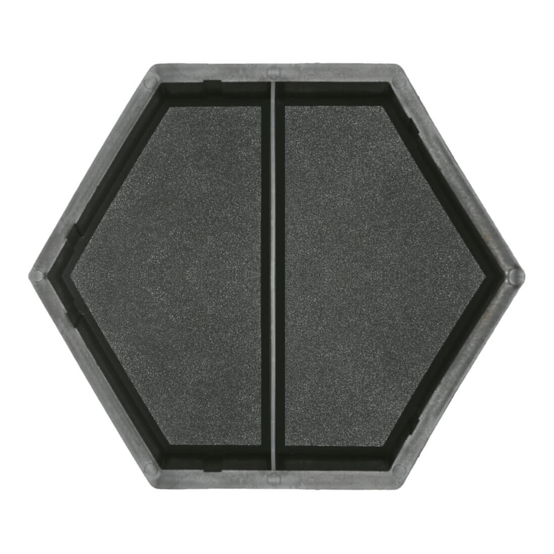 Форми для тротуарної плитки h45 Шестигранник половинки поперечні, Верес-2007