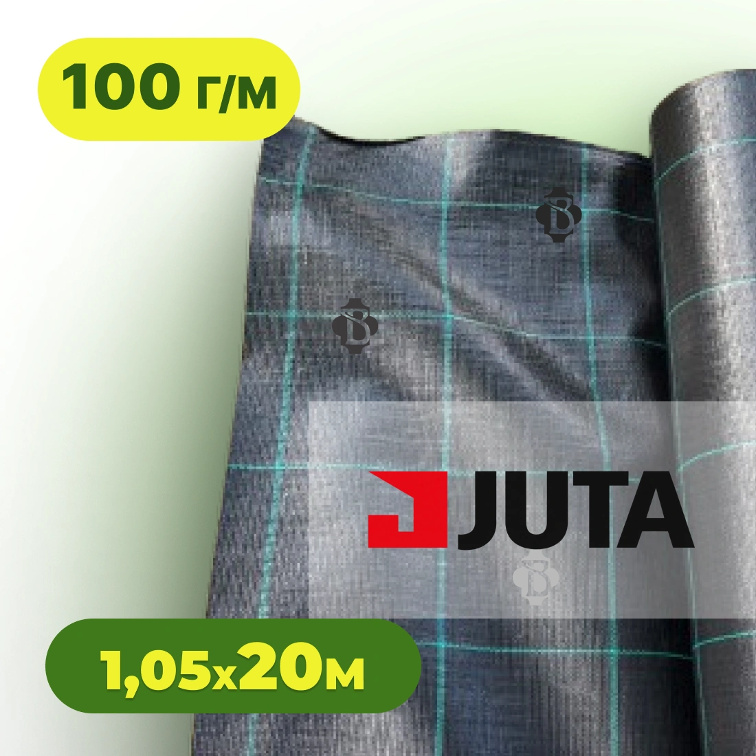 Агротканина 100 г/м² 1,05×20 м JUTA Чехія чорна