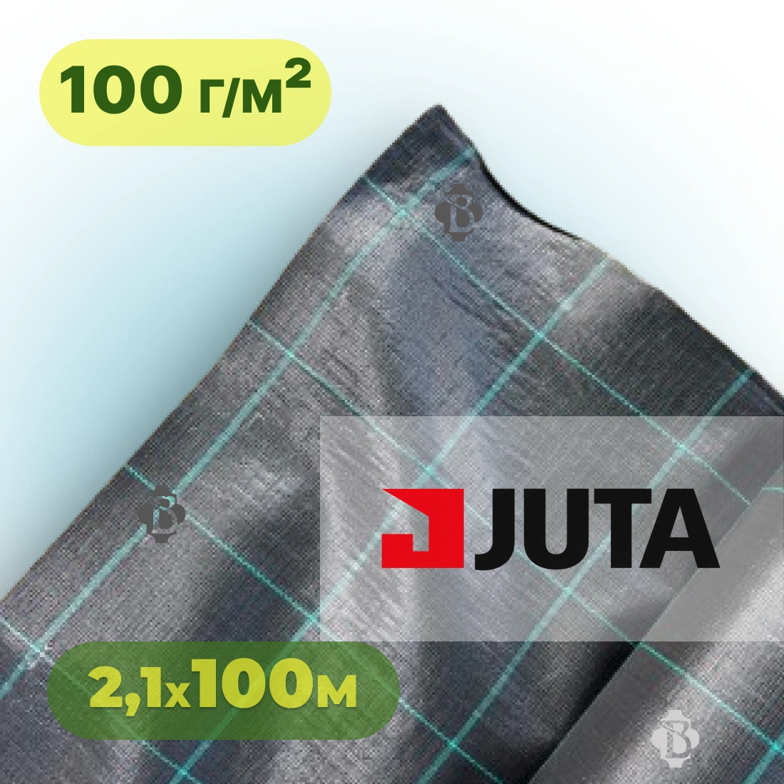 Агротканина 100 г/м² 2,1×100 м JUTA Чехія чорна (агроволокно)