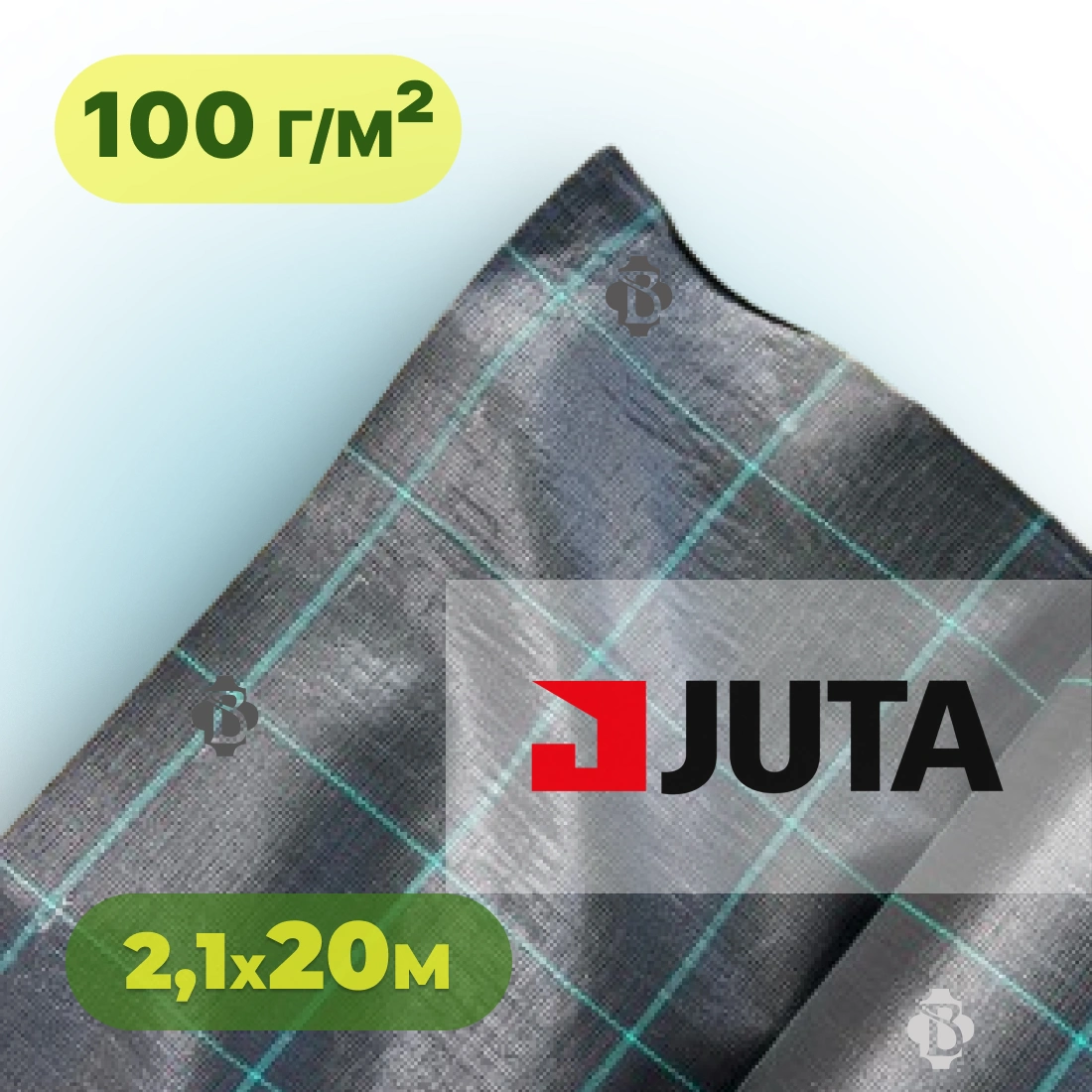Агротканина 100 г/м² 2,1×20 м JUTA Чехія чорна (агроволокно)