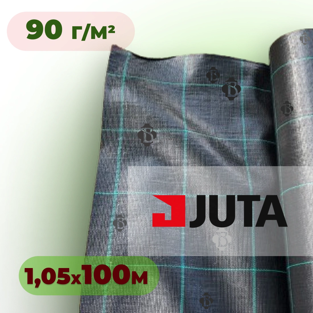Агротканина 90 г/м² 1,05×100 м JUTA Чехія чорна (агроволокно)