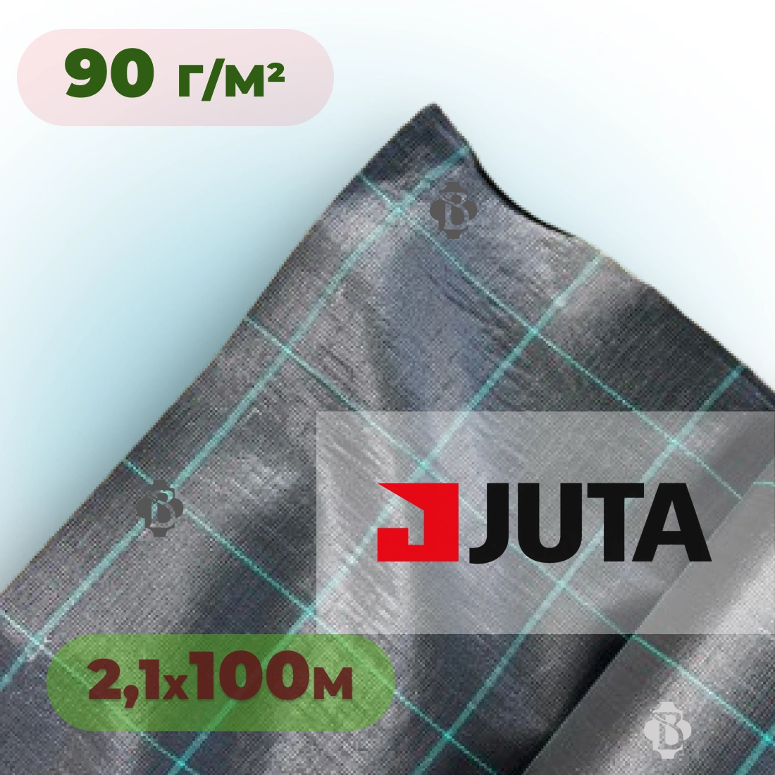 Агротканина 90 г/м² 2,1×100 м JUTA Чехія чорна (агроволокно)