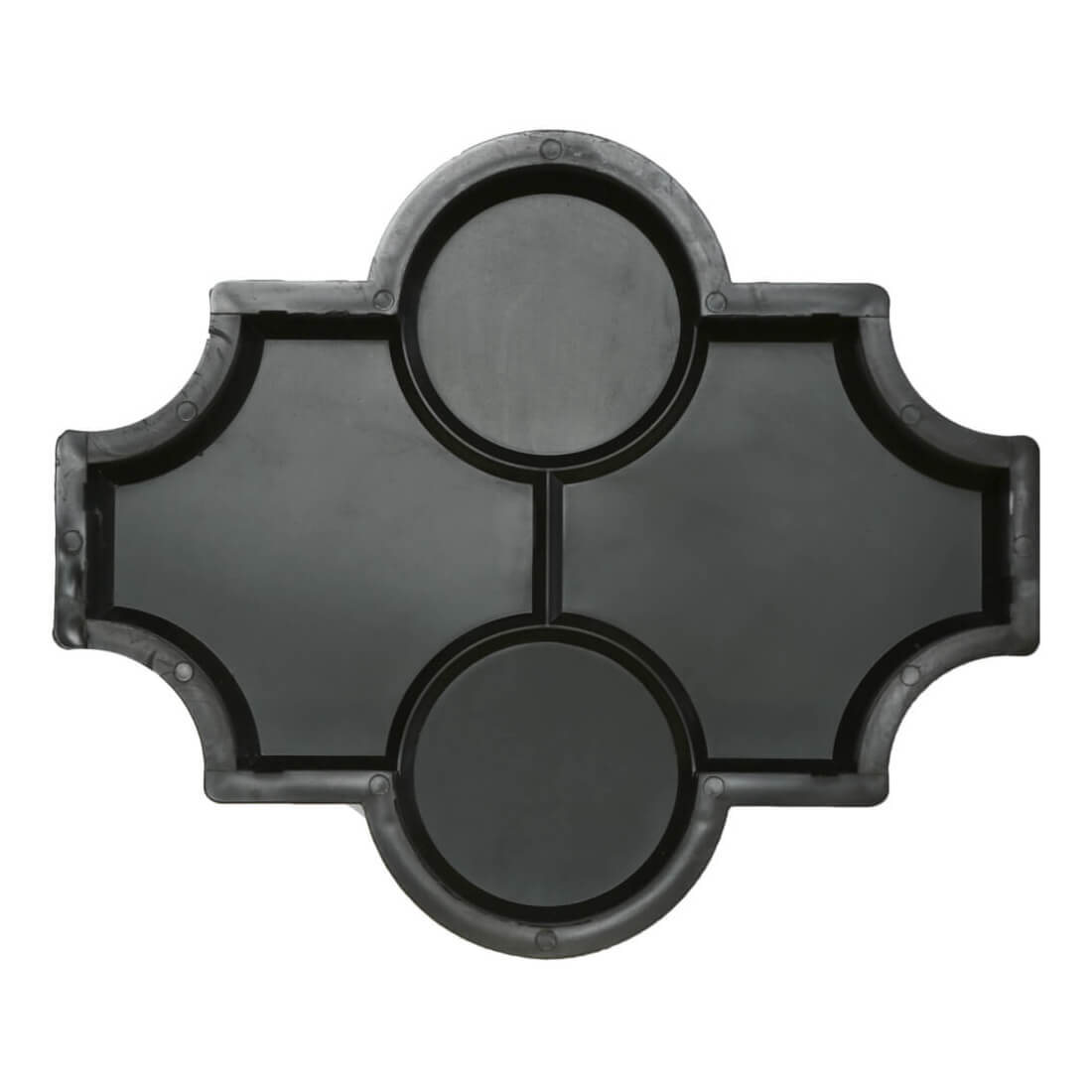 Форми для тротуарної плитки h45 Мелірія з кільцями гладка, Верес-2007