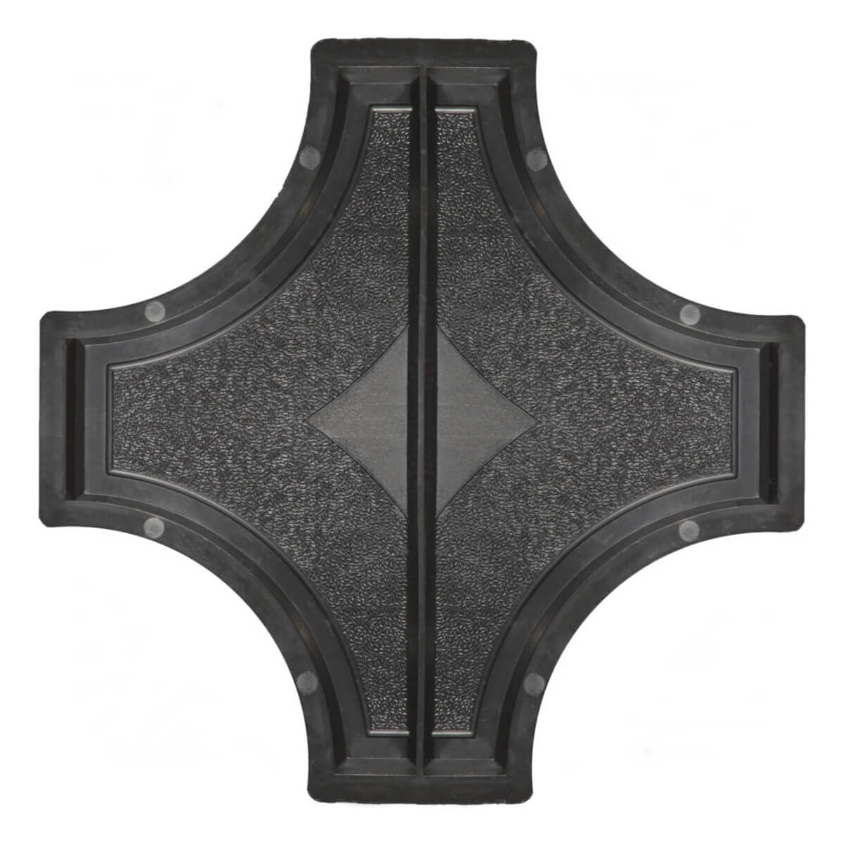 Форми для тротуарної плитки h45 Рондо Хрест великий 1/2, Верес-2007