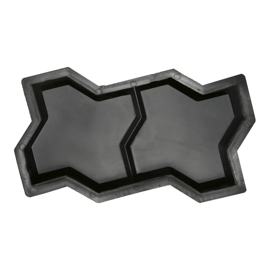 Форми для тротуарної плитки h60 Змійка гладка з перегородкою, Верес=2007