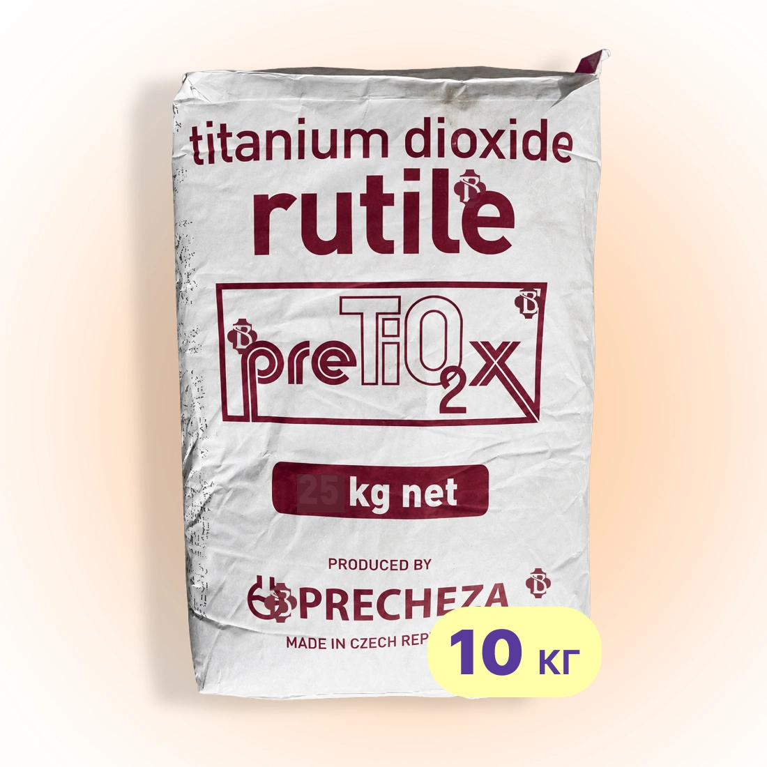 Пігмент для бетону 10 кг, тротуарної плитки білий PRETIOX FS Precheza