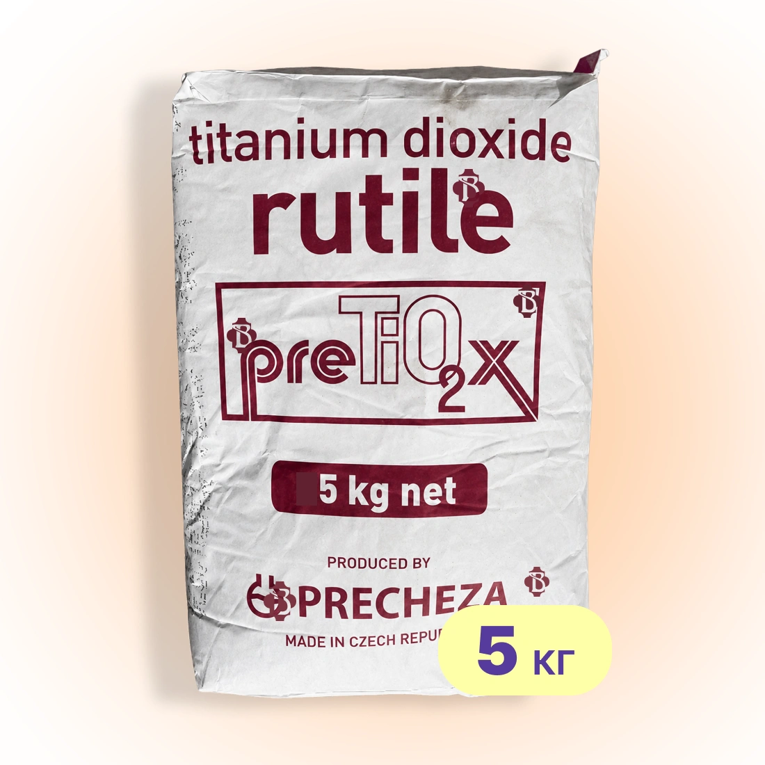 Пігмент для бетону 5 кг, тротуарної плитки білий PRETIOX FS Precheza