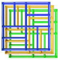 Mould for Garden path slabs Parquet 3 pcs, manufacter Veres-2007