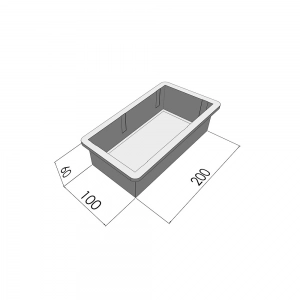 Форми h60 для тротуарної плитки Цегла гладка 5шт, Верес-2007