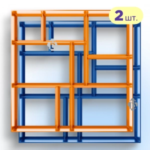Форма Садової доріжки 2шт 400x400x40 Брук 2 шт, Верес-2007