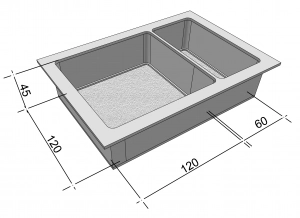 Форми h45 для тротуарної плитки 30шт Брук/Старе місто 1/3 і 2/3, Верес-2007