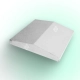 Форми для кришки на паркан 390х350х65 мм гладка, Alpha
