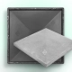 Форми для кришки на стовп 490х490х65 мм гладка, Alpha