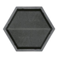 Moulds for paving slabs Hexagon Transverse Half, Veresk-2007