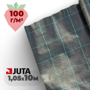 Агротканина JUTA 100 г/м², 1,05×10 м, сітка 15×15 см, Чехія