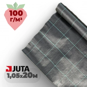 Агротканина JUTA 100 г/м², 1,05×20 м, сітка 15×15 см, Чехія