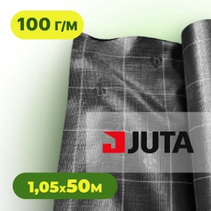 Агротканина 100 г/м² 1,05×50 м JUTA Чехія чорна