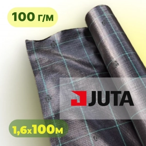 Агротканина 100 г/м² 1,60×100 м JUTA Чехія чорна