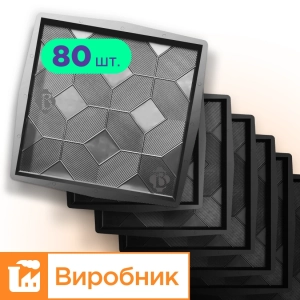 Форми 500х500 для тротуарної плитки Каштан 80шт, Верес-2007