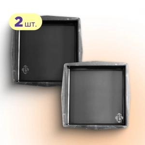Форми 310x310 для тротуарної плитки Квадрат гладкий 2шт, Верес-2007