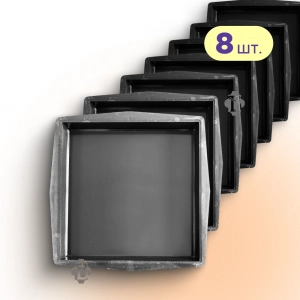 Форми 310x310 для тротуарної плитки Квадрат гладкий 8шт , Верес-2007
