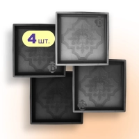 Moulds 300x300 for paving slabs Lilia Square 4pcs., Veres-2007