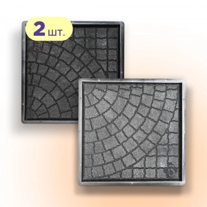 Форми 400х400 для тротуарної плитки Люк 2шт, Верес-2007