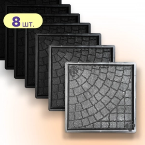 Форми 400х400 для тротуарної плитки Люк 8шт, Верес-2007