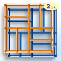 Форма Садової доріжки 2шт 400x400x40 Паркет 2 шт, Верес-2007
