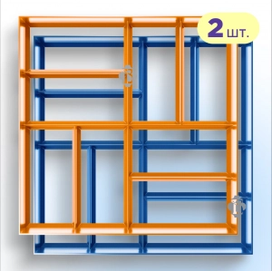 Форма Садової доріжки 2шт 400x400x40 Паркет 2 шт, Верес-2007