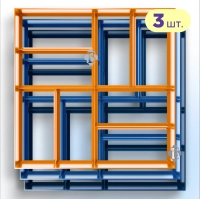 Форма Садової доріжки 3шт 400х400х40 Паркет Верес-2007