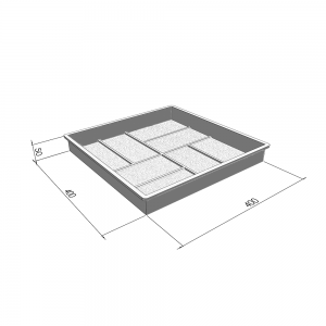 Moulds 400x400 for paving slabs Parquet 10 pcs., Veres-2007