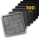 Moulds 400x400 for paving slabs Parquet 100 pcs., Veres-2007