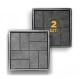 Moulds 400x400 for paving slabs Parquet 2 pcs., Veres-2007