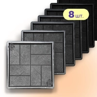 Форми 400х400 для тротуарної плитки Паркет 8шт, Верес-2007