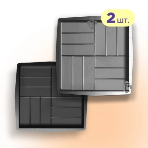 Форми 500х500 для тротуарної плитки Паркет гладкий 2шт, Верес-2007