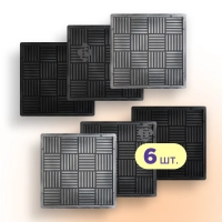 Moulds 300x300 for paving slabs Biscuits 6 pcs., Veres-2007