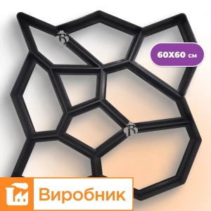 Форма для садової доріжки Камінці 60×60 см | виробник | Верес-2007