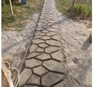 Форма Садової доріжки 2шт 600x600x50 посилена Камінці, виробник Верес-2007