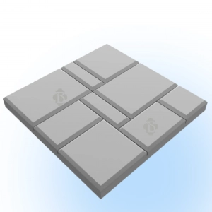 Форма Садової доріжки 2шт 400x400x40 Брук 2 шт, Верес-2007