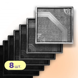 Форми 400х400 для тротуарної плитки Восьмикутник 8шт, Верес-2007